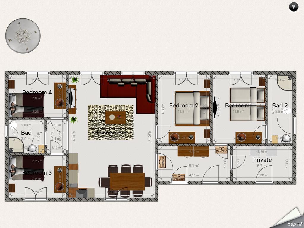 Haus Alpenblick Moelltal Hotell Flattach Eksteriør bilde